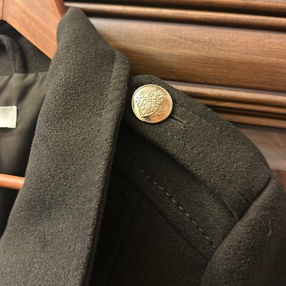 Military green pea coat - Picture 4 of 5